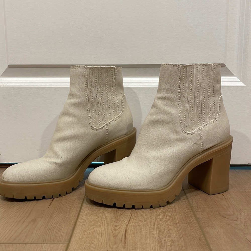 Dolce Vita Chunky White Boots